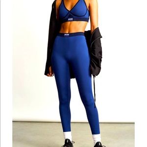 Adam Selman bonded sports bra and legging set